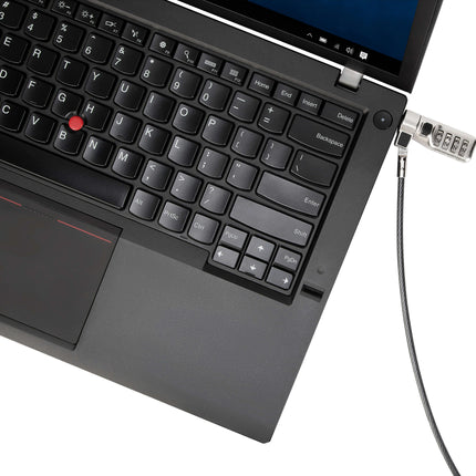 Targus DEFCON EAC T-Lock Serialized Combo Cable Lock, 6.5' - Bargainwizz