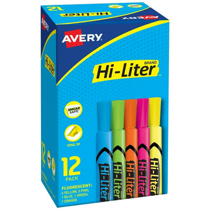 Avery Hi-Liter Desk-Style Assorted Colors - Bargainwizz