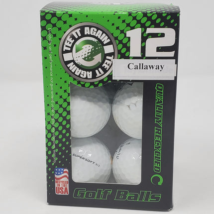 TEE IT AGAIN 12 Preowned CALLAWAY Golf Balls - Bargainwizz