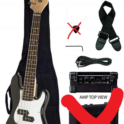 6 String Bass Guitar Package, Right Handed - Bargainwizz