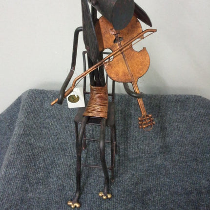 Art Metal Abstract Violin Player - Bargainwizz