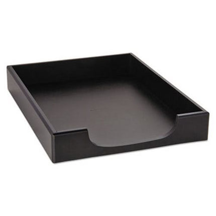 Rolodex Front-load Letter Tray, Letter Size, Black Wood Tones - Bargainwizz