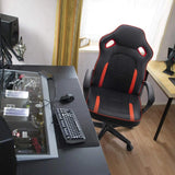 Adjustable High-Back Gaming PU Leather Chair