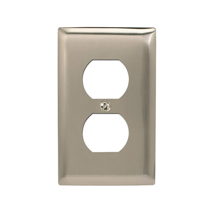 Amerelle Madison 1 Duplex Wall Plate, Polished Nickel - Bargainwizz