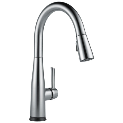 Arctic Stainless Kitchen Faucet - Delta Essa - Bargainwizz