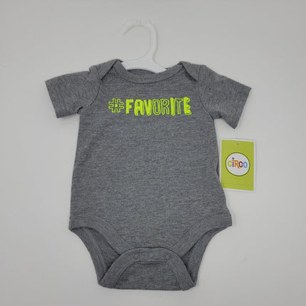 Baby Boys' Favorite Bodysuit Grey Newborn - Circo, Newborn Boy's - Bargainwizz