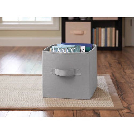 Better Homes & Gardens LT School Grey Collapsible Fabric Bin - Bargainwizz