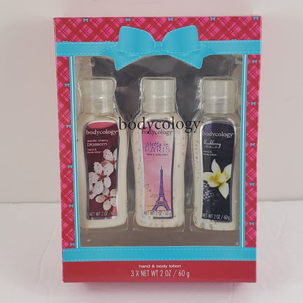 Bodycology 3 Pack Body Lotion - Cherry, Pretty In Paris, Blackberry - Bargainwizz