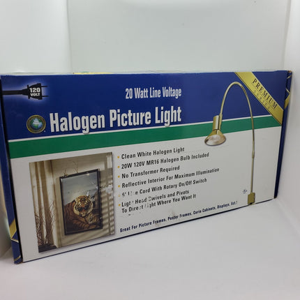 Brass Picture Light - Miro 19" Halogen - Bargainwizz