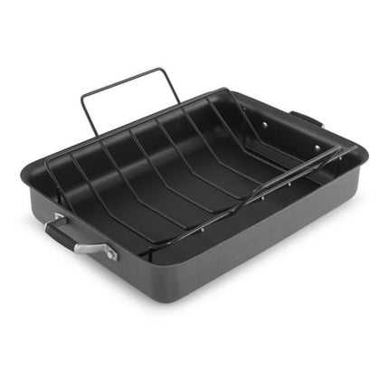 Calphalon 16" Hard-Anodized Non-Stick Roaster with Rack - Bargainwizz