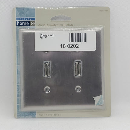 Casual Home Stainless Steel Double Switch Plate - Bargainwizz