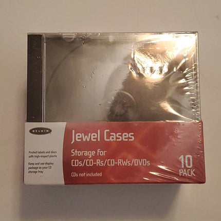 CD/DVD Jewel Cases 10 Pack - Bargainwizz