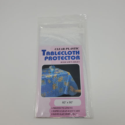 Clear Plastic Tablecloth Protector 60" x 108" - Bargainwizz
