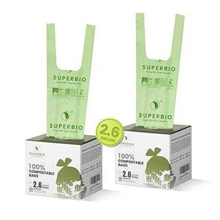Compostable Handle Tie Bags - SUPERBIO - Bargainwizz