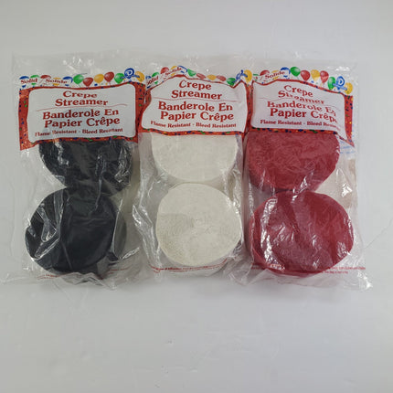 Crepe Paper Streamers - 2 Rolls - Bargainwizz