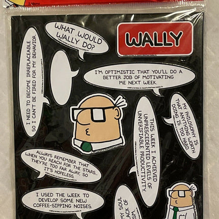 Dilbert Magnets Black Background With Wally Quotes - Bargainwizz