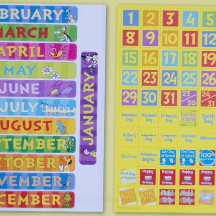 Dr. Seuss Dry Erase Calendar - Bargainwizz