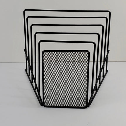 Eldon File 5 Step Sorters, Black Wire Mesh - Bargainwizz