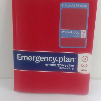 Emergency Plan Buttoned Up Book Planner Shopping List Prepare Disaster Log - Bargainwizz