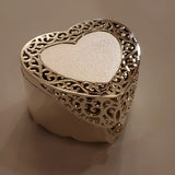 Filigree Heart Box - Silver