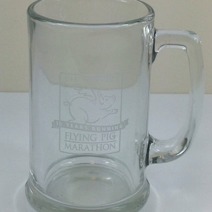 Flying Pig Marathon Glass Mug - Bargainwizz
