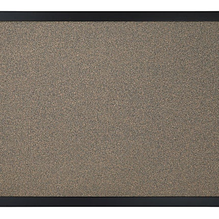 FORAY Cork Board, 12in. x 18in., Tan Cork, Black Decor Frame - Bargainwizz