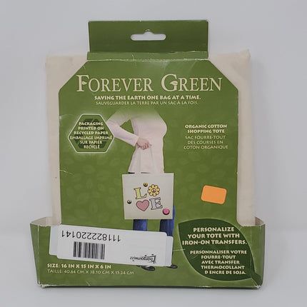 Forever Green Organic Cotton Shopping Tote - Bargainwizz