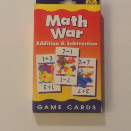 Game Cards Math War: Addition and Subtraction - Bargainwizz