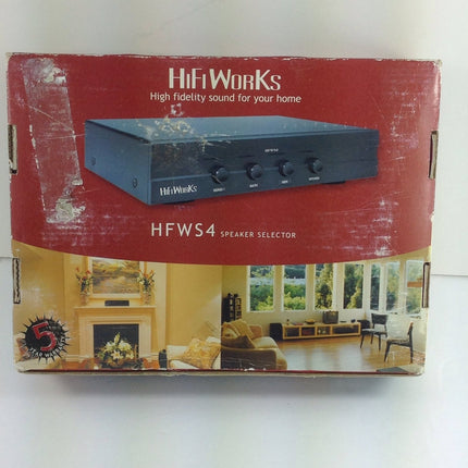 Hifi Works Hfws4 Speaker Selector Switch Hi Fidelity Sound For Home - Bargainwizz
