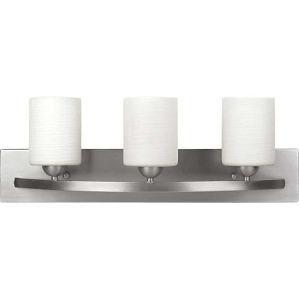 Home Impressions Hampton 3-Bulb Brushed Nickel Bath Light Bar - Bargainwizz