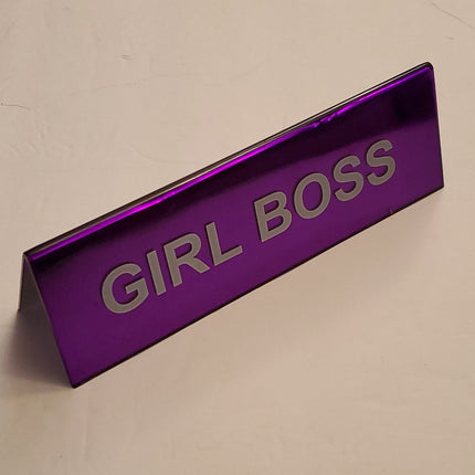 Iridescent Metallic Acrylic Desk Sign - Bargainwizz