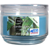 Mainstays 11.5 oz Jar Candle Garden Rain, Blue
