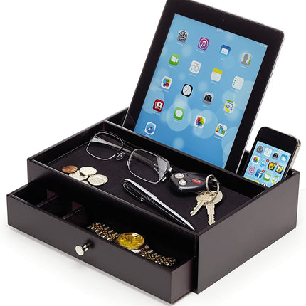 Manscape Valet Drawer With Charging Station - Bargainwizz
