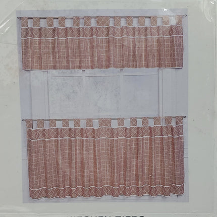 NAUTICAL Bedford Gingham Kitchen Tiers - Bargainwizz