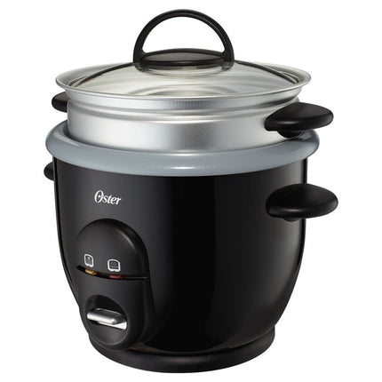 Oster DuraCeramic Titanium Infused 6-Cup Rice and Grain Cooker with Steamer - Bargainwizz