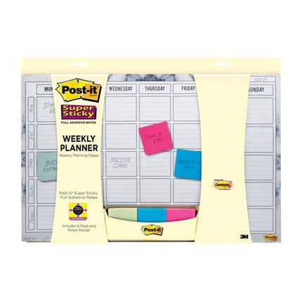 Post-It Super Sticky Weekly Planner Calendar 17"x12" - Bargainwizz