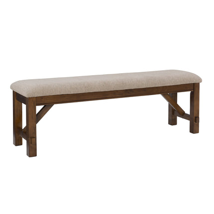 Powell Company Kraven Dining Bench, Hazelnut - Bargainwizz