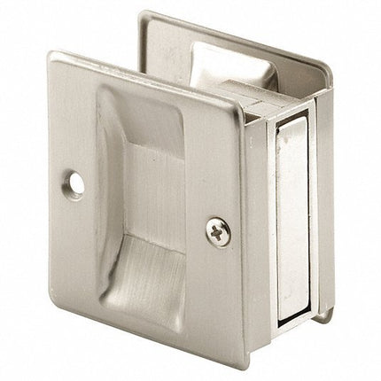 PRIME-LINE Pocket Door Pull: Pocket Door, Solid Brass, Satin Nickel - Bargainwizz