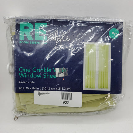 Re Style Room Essentials Crinkle Voile Window Sheer - Bargainwizz
