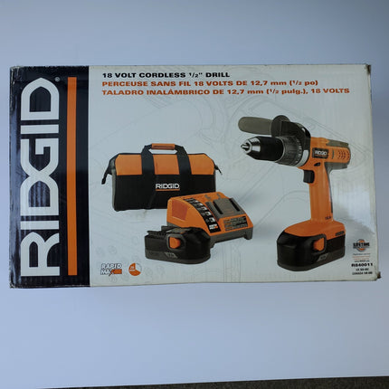 Ridgid 18 Volt Cordless Drill - Bargainwizz