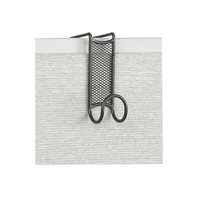 Safco Onyx Over-Panel Hook, Black, Metal - Bargainwizz