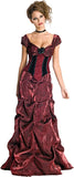Secret Wishes Dark Rose Vampire Costume Dress, Burgundy/Black, Large - Bargainwizz