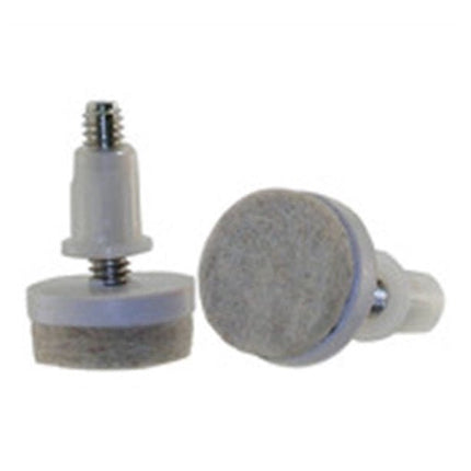 Shepherd 1-1/2 in. Threaded Stem Furniture Glides with Felt Base (4 per Pack), - Bargainwizz