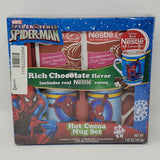 Spiderman Hot Cocoa Mug Set, Includes: 2 Mugs and 2 Nestle Cocoa Packets