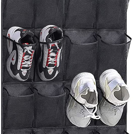 Studio 3B Over-the-Door 24-Pocket Shoe Organizer in Grey - Bargainwizz