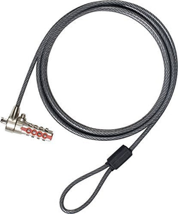 Targus DEFCON SCL T-Lock Serialized Combo Cable Lock, 6.5' - Bargainwizz