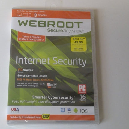 Webroot Secure Anywhere Internet Security - Bargainwizz