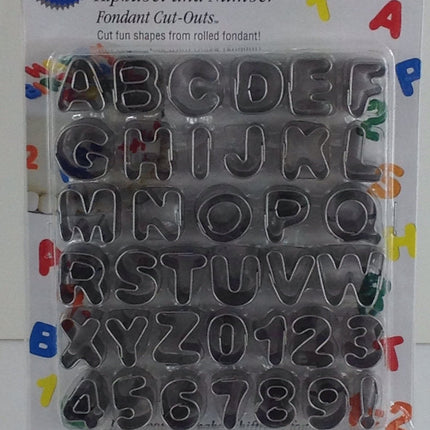 Wilton Fondant Alphabet Number Cookie Cutter Cut Outs, Set of 37 - Bargainwizz