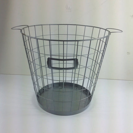 Wired Trash Basket - Gray - Bargainwizz