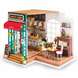 Wooden Doll House Coffee Bar with Furniture